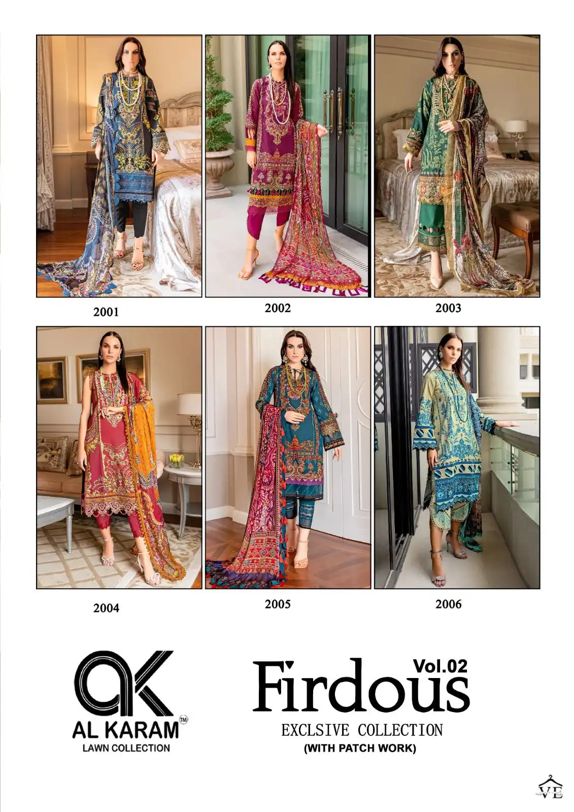Al Karam Firdous Exclusive Collection Vol 2 Cotton Wholesale Pakistani Salwar Suit Catalog — Wholesale Salwar Suits, Alkaram wholesale from Surat — view 7