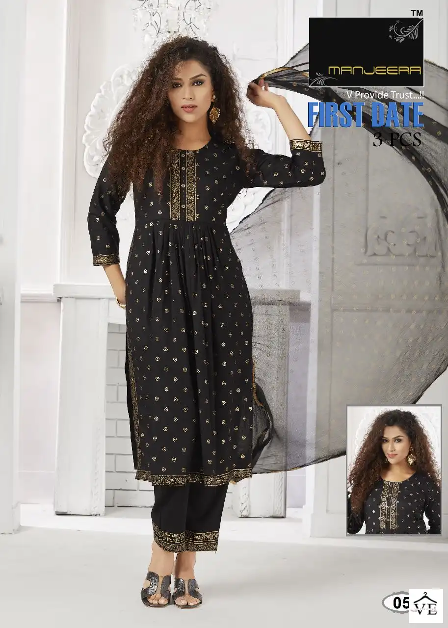 Manjeera First Date Fancy Wholesale Readymade Salwar Suit Catalog — Wholesale Salwar Suits, MPA wholesale from Surat - Gallery Image 3