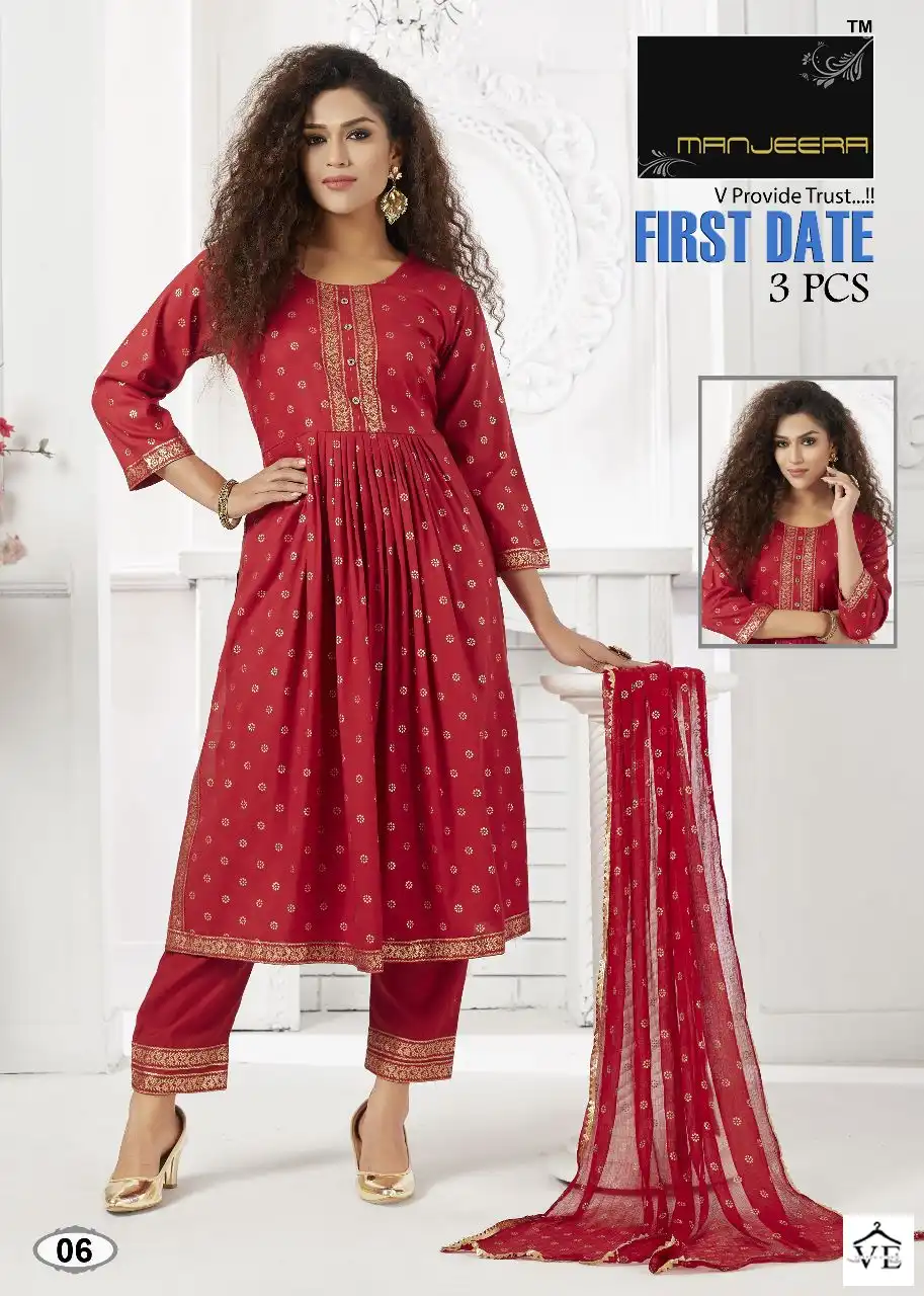 Manjeera First Date Fancy Wholesale Readymade Salwar Suit Catalog — Wholesale Salwar Suits, MPA wholesale from Surat - Gallery Image 8