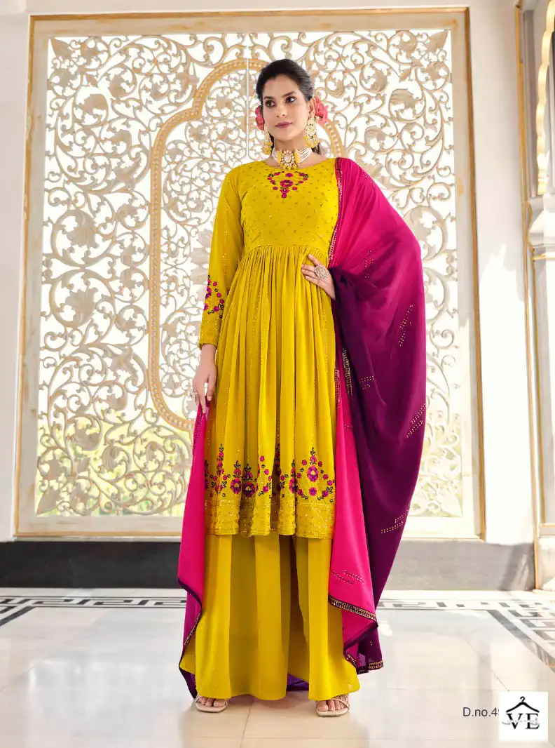 Shubhkala Flory Vol 37 Georgette Wholesale Designer Readymade Salwar Suit Catalog - Image 5