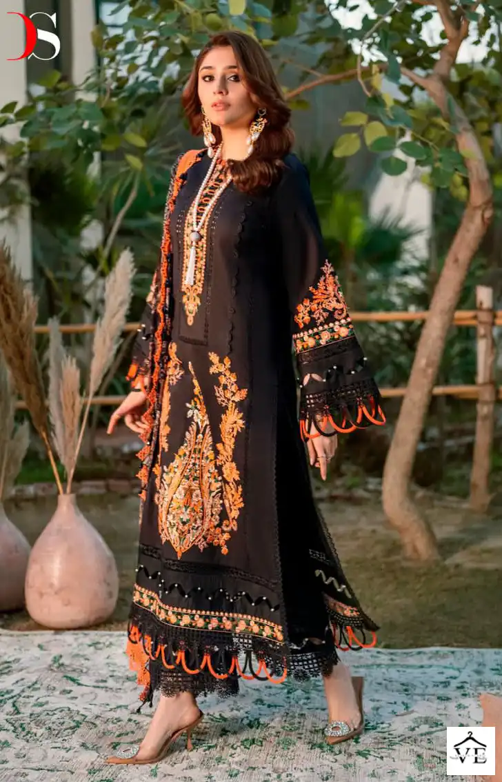 Deepsy Suits Firdous Ombré Embroidered 2 Super Nx Pure Cotton Wholesale Pakistani Salwar Suit Catalog — Wholesale Salwar Suits, MPA wholesale from Surat - Gallery Image 4