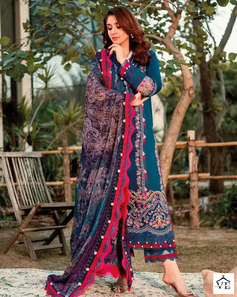Deepsy Suits Firdous Ombré Embroidered 2 Super Nx Pure Cotton Wholesale Pakistani Salwar Suit Catalog — Wholesale Salwar Suits, MPA wholesale from Surat — view 1