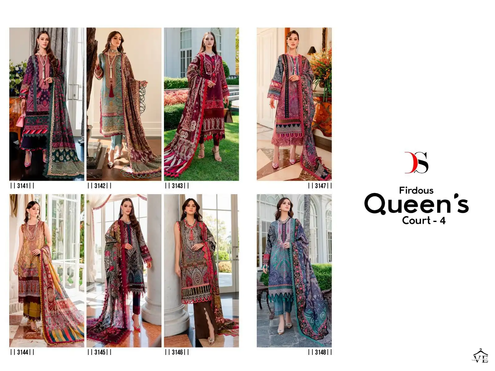 Deepsy Suits Firouds Queens Court-4 Pure Cotton Wholesale Paksitani Salwar Suit Catalog — Wholesale Salwar Suits, MPA wholesale from Surat — view 9