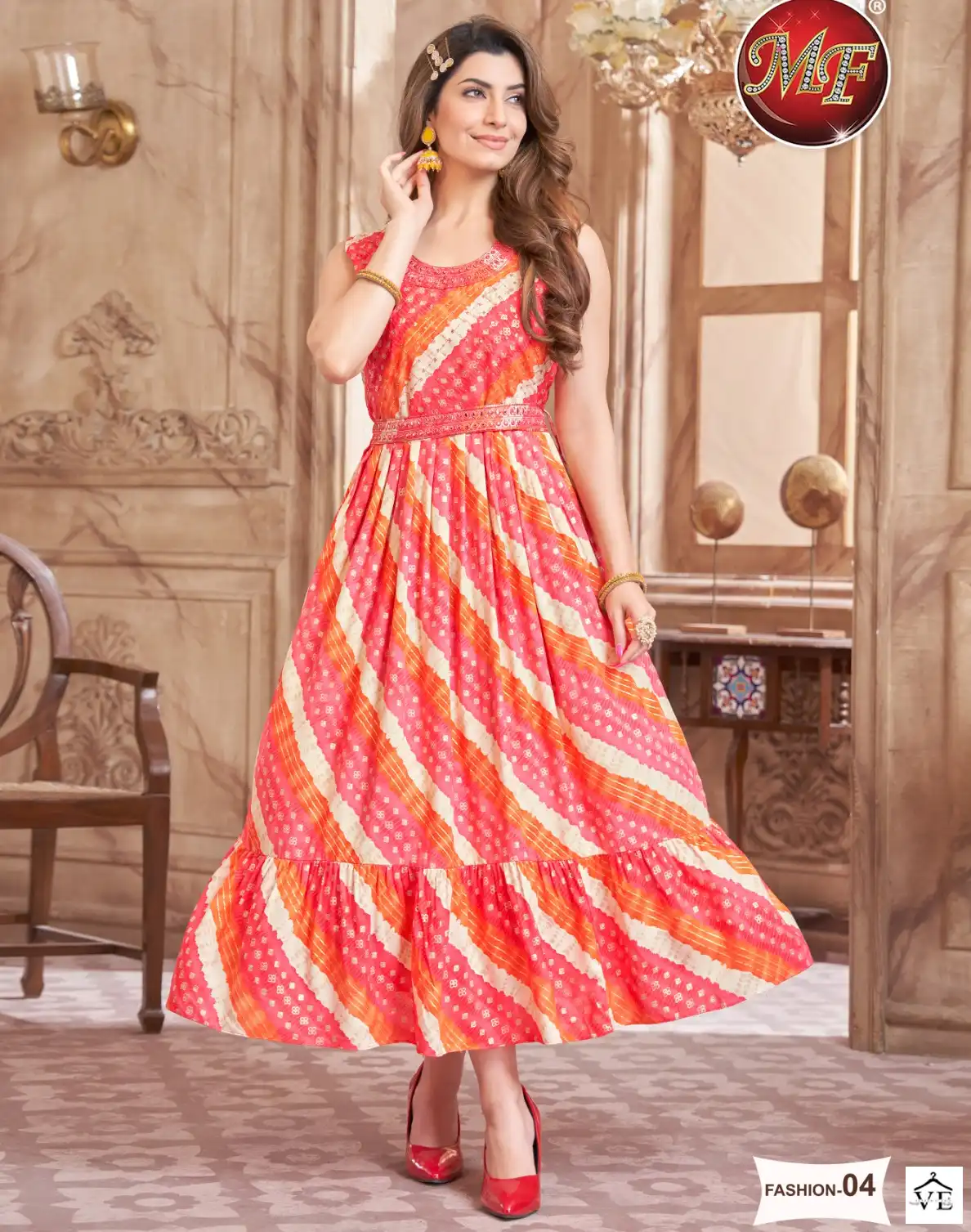 Vardan Ethnic Heavy Rayon Wholesale Frock Kurti Catalog — Wholesale Kurtis, MPA wholesale from Surat — view 1