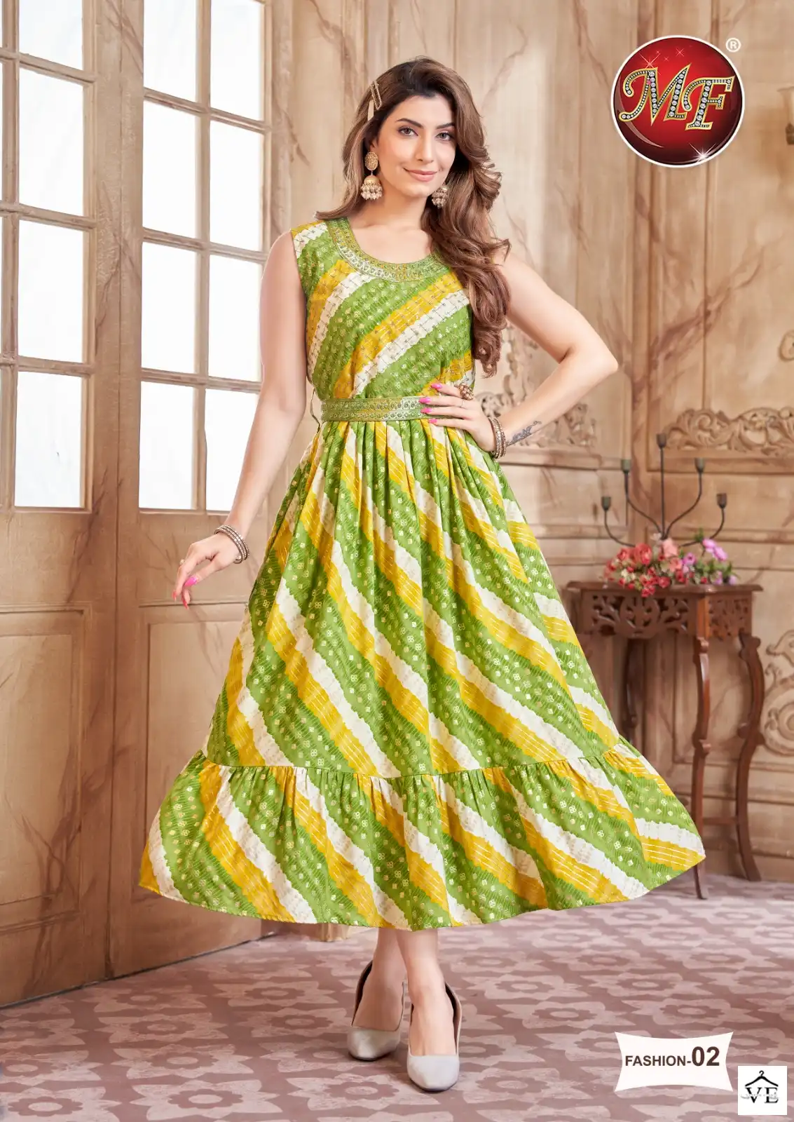 Vardan Ethnic Heavy Rayon Wholesale Frock Kurti Catalog — Wholesale Kurtis, MPA wholesale from Surat - Gallery Image 2