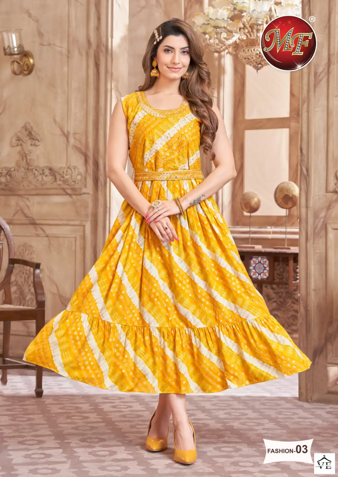 Vardan Ethnic Heavy Rayon Wholesale Frock Kurti Catalog — Wholesale Kurtis, MPA wholesale from Surat — view 5