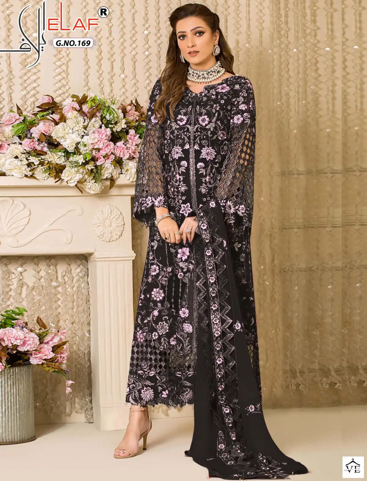Vardan Ethnic G 169 Faux Georgette Wholesale Pakistani Salwar Suit Catalog — Wholesale Salwar Suits, MPA wholesale from Surat — view 1