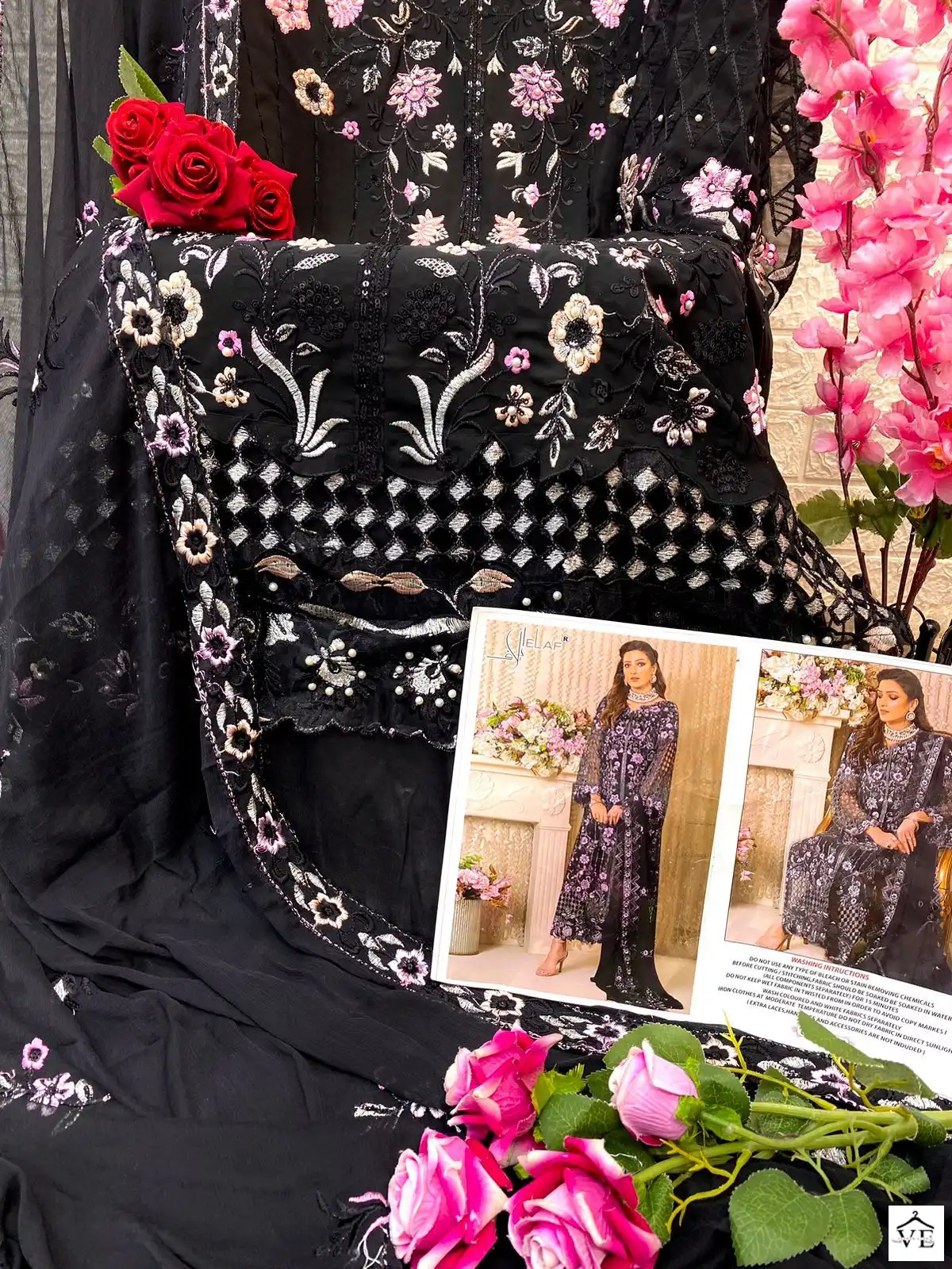 Vardan Ethnic G 169 Faux Georgette Wholesale Pakistani Salwar Suit Catalog — Wholesale Salwar Suits, MPA wholesale from Surat - Gallery Image 3