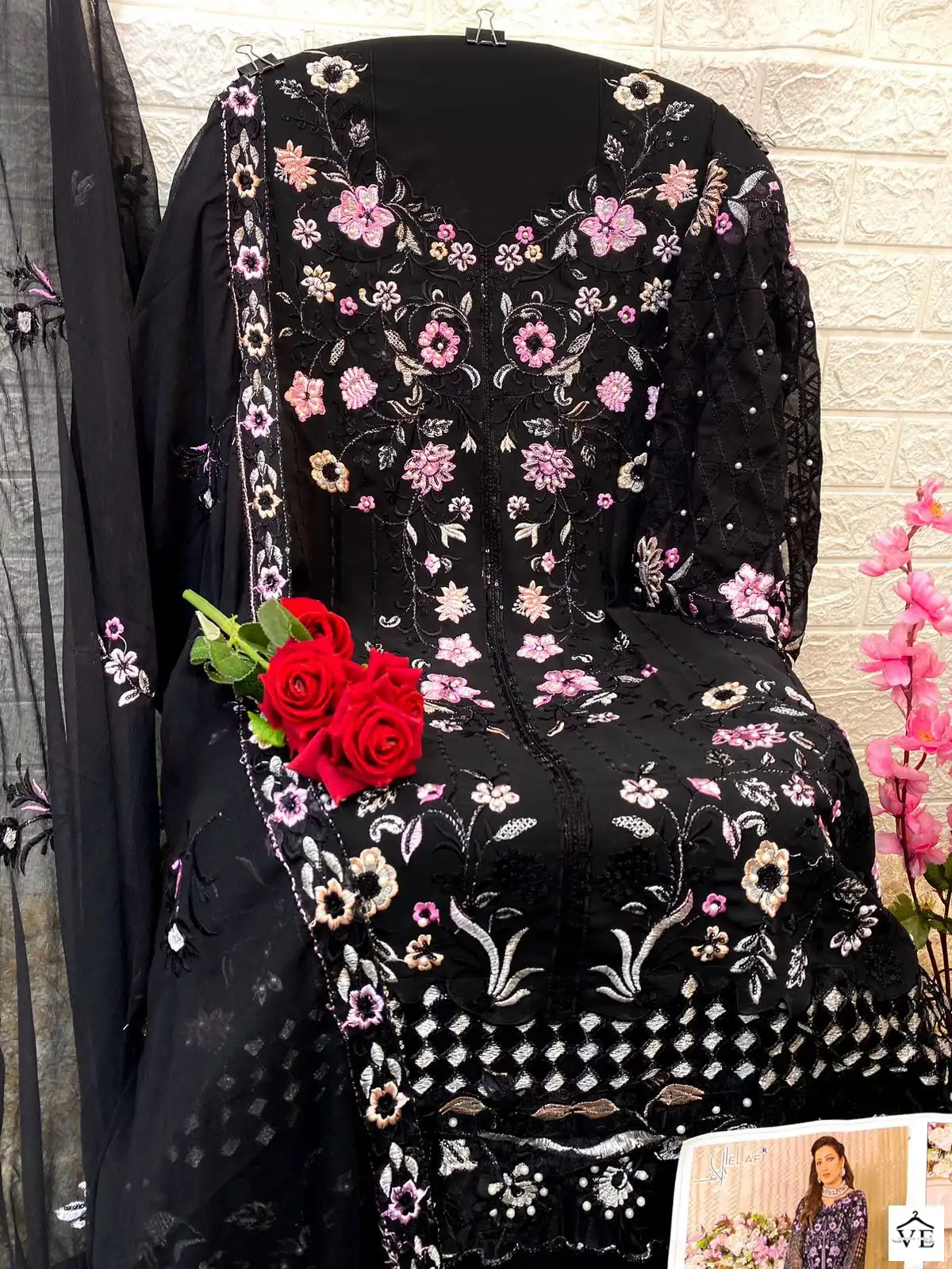 Vardan Ethnic G 169 Faux Georgette Wholesale Pakistani Salwar Suit Catalog — Wholesale Salwar Suits, MPA wholesale from Surat - Gallery Image 4
