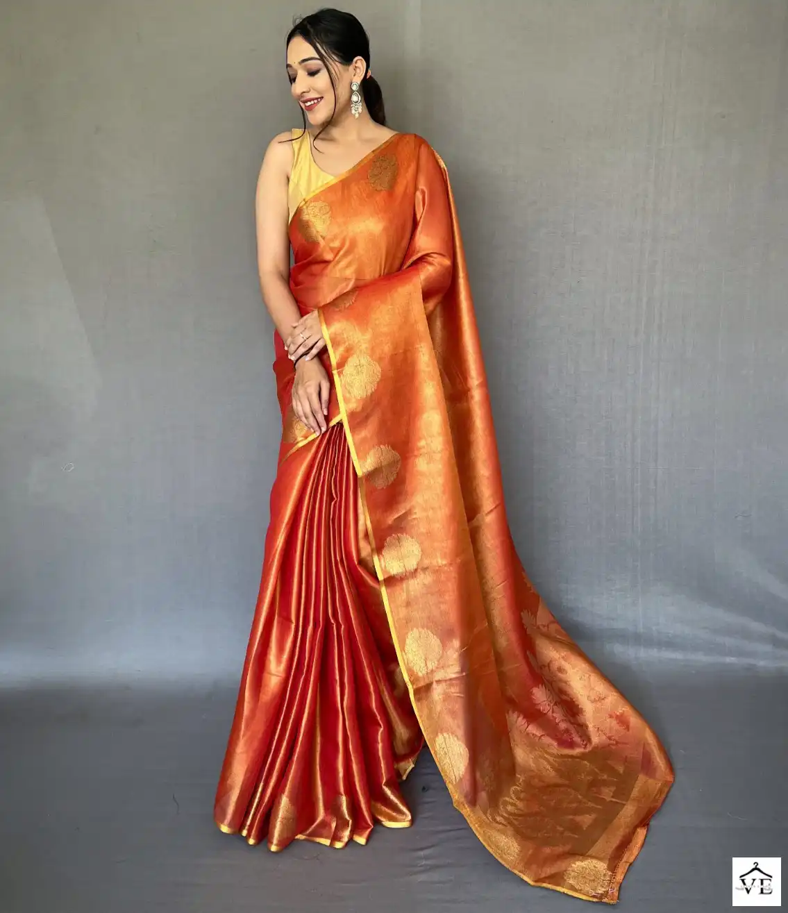 Vardan Ethnic Garima Tissue Silk Wholesale Sarees Catalog — Wholesale Sarees, MPA wholesale from Surat — view 1