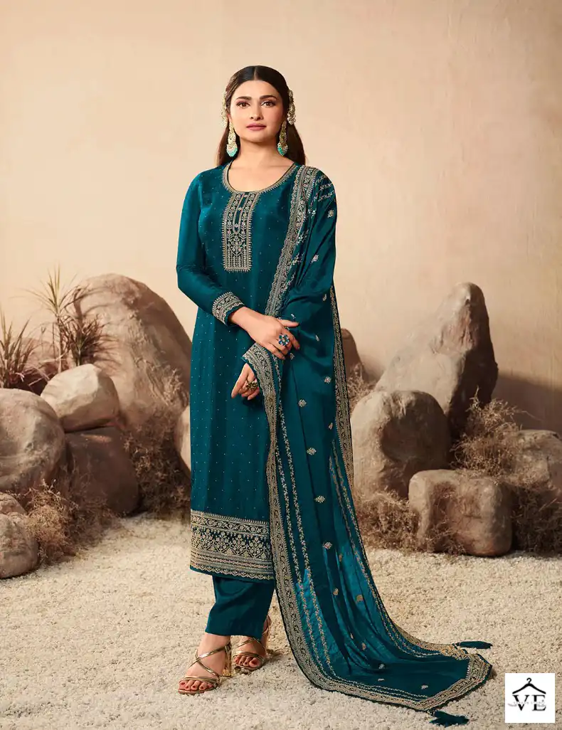 Vinay Fashion Geet Vol 2 Silk Wholesale Designer Salwar Suit Catalog — Wholesale Salwar Suits, MPA wholesale from Surat - Gallery Image 4