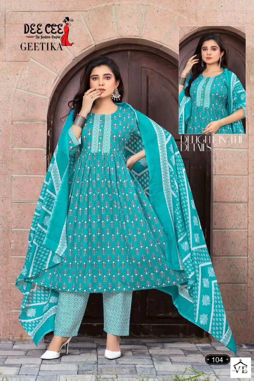 Vardan Ethnic Geetika Heavy Cotton Wholesale Readymade Salwar Suit Catalog — Wholesale Salwar Suits, MPA wholesale from Surat - Gallery Image 4