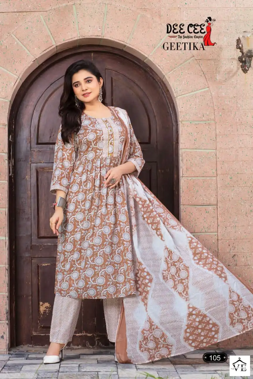 Vardan Ethnic Geetika Heavy Cotton Wholesale Readymade Salwar Suit Catalog — Wholesale Salwar Suits, MPA wholesale from Surat - Gallery Image 6