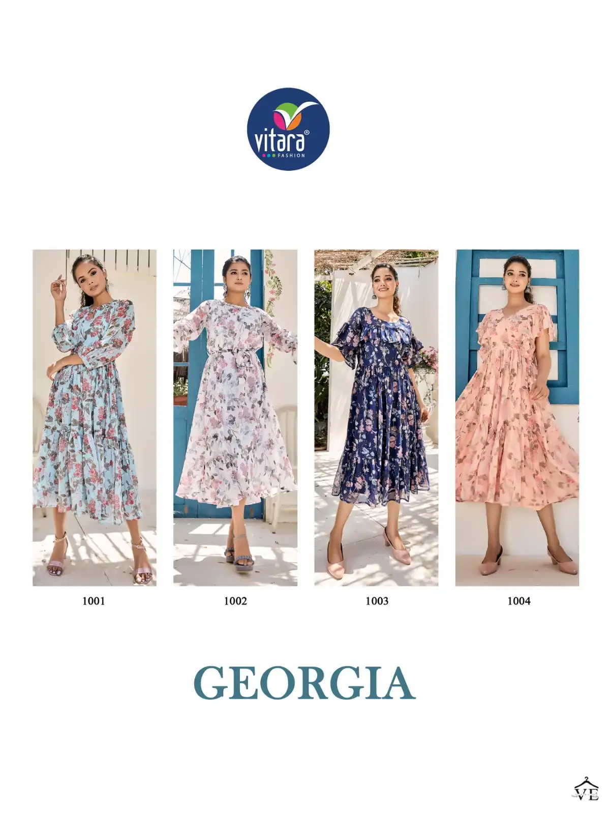 Vitara Fashion Georgia Georgette Tunic Wholesale Long Kurtis Catalog — Wholesale Kurtis, MPA wholesale from Surat — view 5