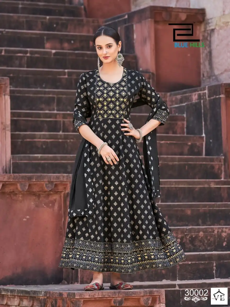 Blue Hills Glamour Vol 30 Rayon 14 Kg Wholesale Kurti With Dupatta Catalog — Wholesale Kurtis, MPA wholesale from Surat - Gallery Image 2