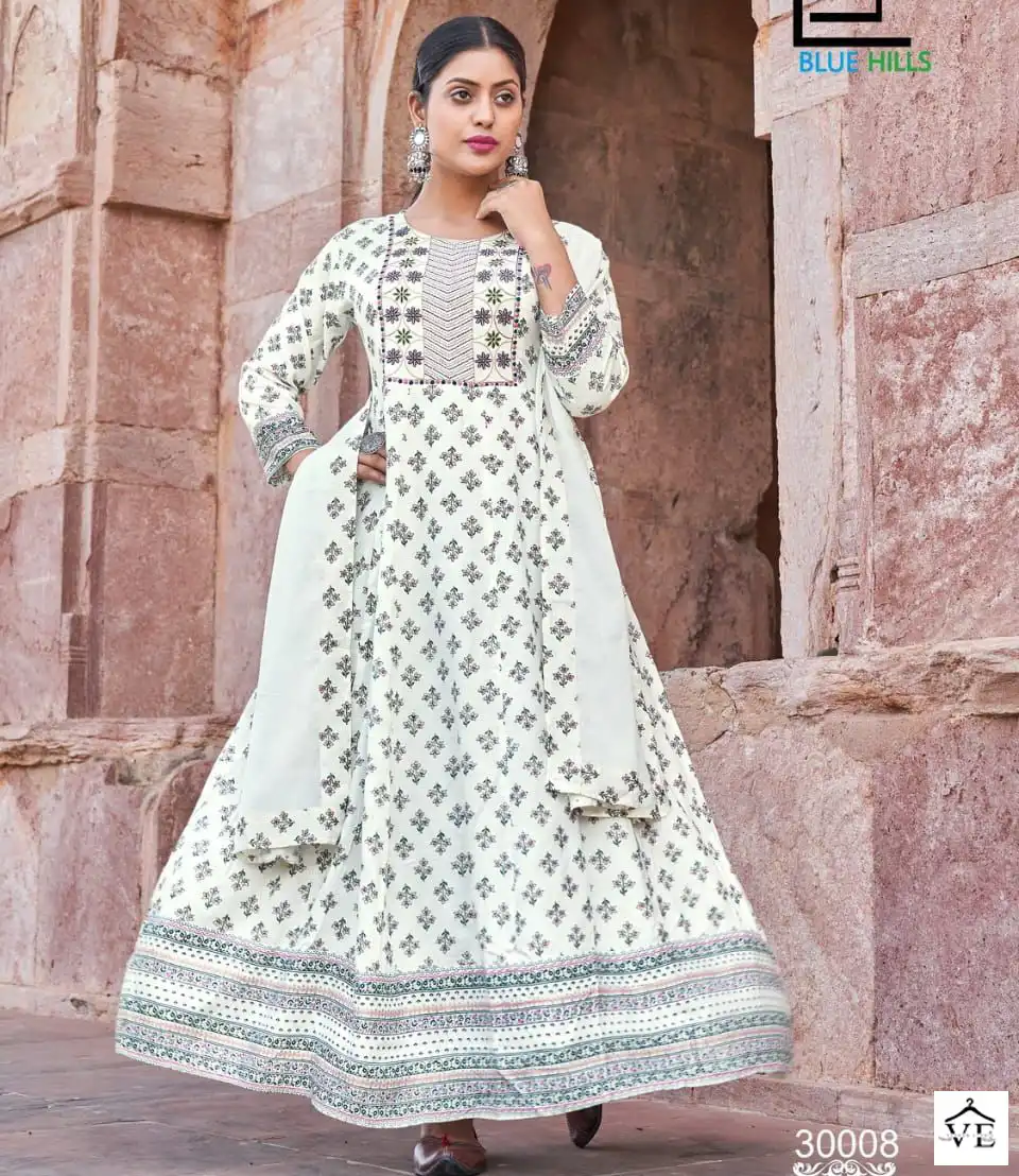 Blue Hills Glamour Vol 30 Rayon 14 Kg Wholesale Kurti With Dupatta Catalog — Wholesale Kurtis, MPA wholesale from Surat — view 1