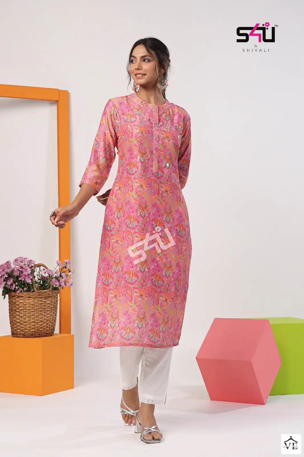 1Love S4U Gold Vol 5 Muslin Wholesale Designer Prints Kurtis Catalog — Wholesale Kurtis, MPA wholesale from Surat - Gallery Image 2