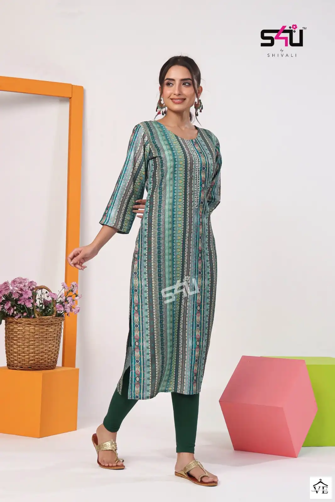 1Love S4U Gold Vol 5 Muslin Wholesale Designer Prints Kurtis Catalog — Wholesale Kurtis, MPA wholesale from Surat - Gallery Image 3