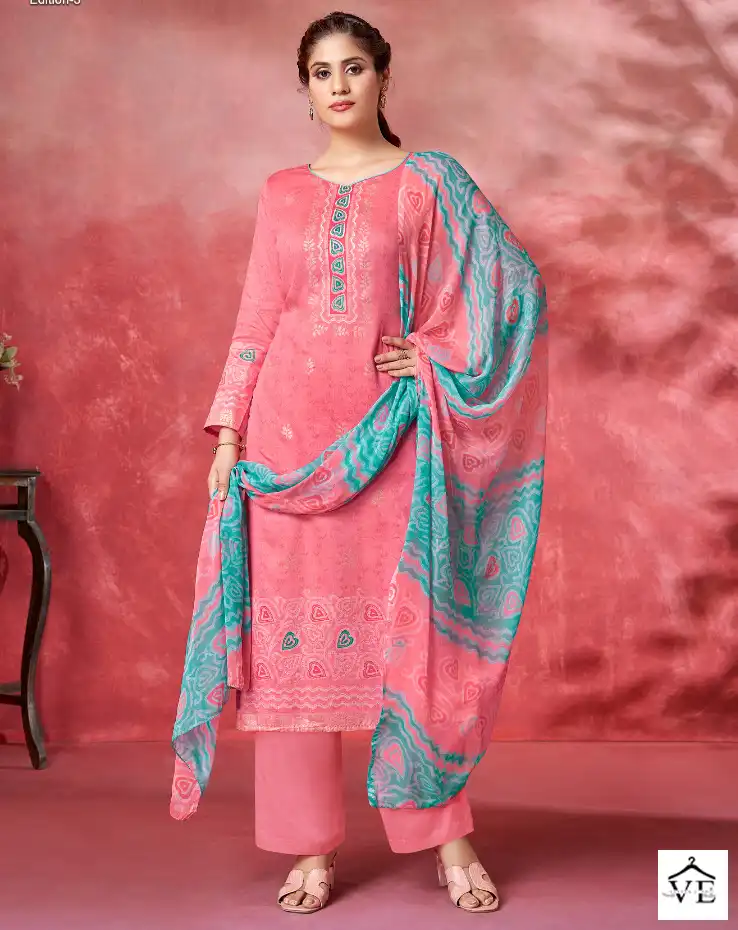 Alok Suits Beauty Edition Vol 3 Jam Cotton Wholesale Salwar Suit Catalog — Wholesale Salwar Suits, MPA wholesale from Surat — view 1
