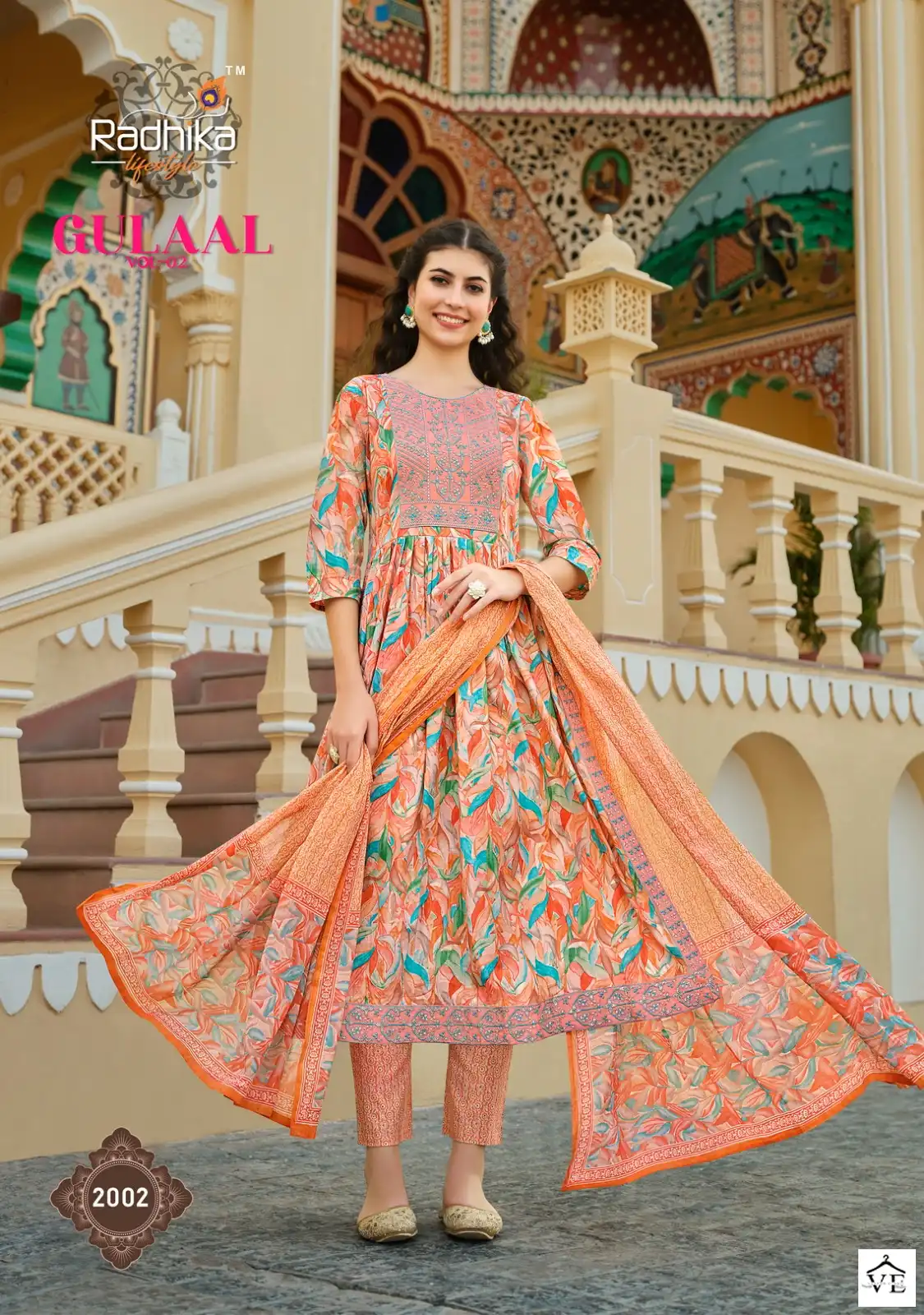 Radhika Lifestyle Gulaal Vol 2 Pure Cotton Wholesale Readymade Salwar Suit Catalog — Wholesale Salwar Suits, MPA wholesale from Surat — view 3