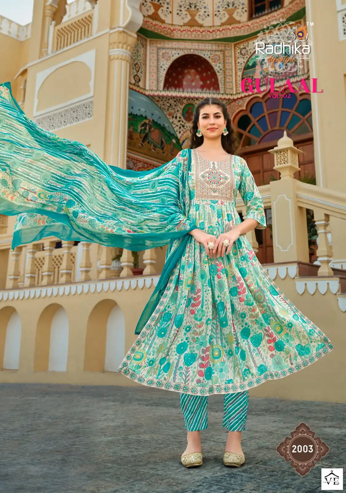 Radhika Lifestyle Gulaal Vol 2 Pure Cotton Wholesale Readymade Salwar Suit Catalog — Wholesale Salwar Suits, MPA wholesale from Surat — view 4