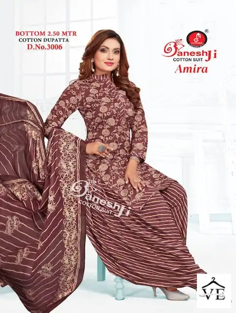 Ganesh Amira Vol 3 Indo Cotton Wholesale Salwar Suit Catalog — Wholesale Salwar Suits, MPA wholesale from Surat - Gallery Image 10