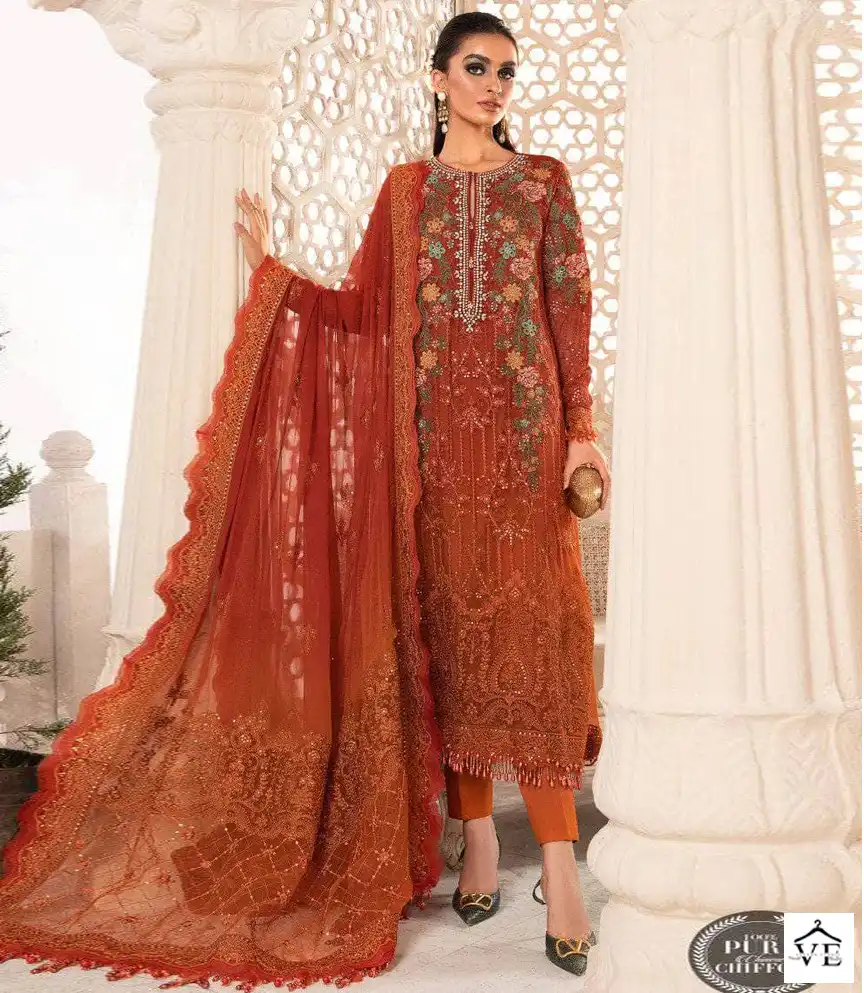 Hoor Tex H 66 Heavy Georgette Wholesale Pakistani Salwar Suit Catalog — Wholesale Salwar Suits, MPA wholesale from Surat — view 1