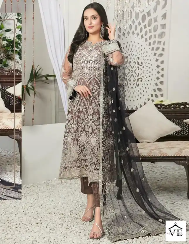 Hoor Tex H 94 Heavy Net Wholesale Pakistani Salwar Suit Catalog — Wholesale Salwar Suits, MPA wholesale from Surat — view 1