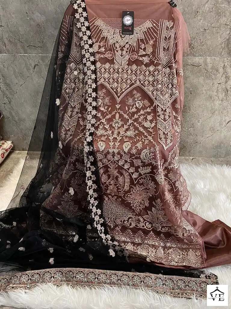 Hoor Tex H 94 Heavy Net Wholesale Pakistani Salwar Suit Catalog — Wholesale Salwar Suits, MPA wholesale from Surat - Gallery Image 3