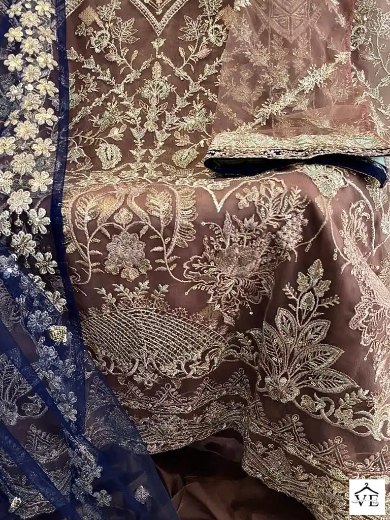 Hoor Tex H 94 Heavy Net Wholesale Pakistani Salwar Suit Catalog — Wholesale Salwar Suits, MPA wholesale from Surat - Gallery Image 4