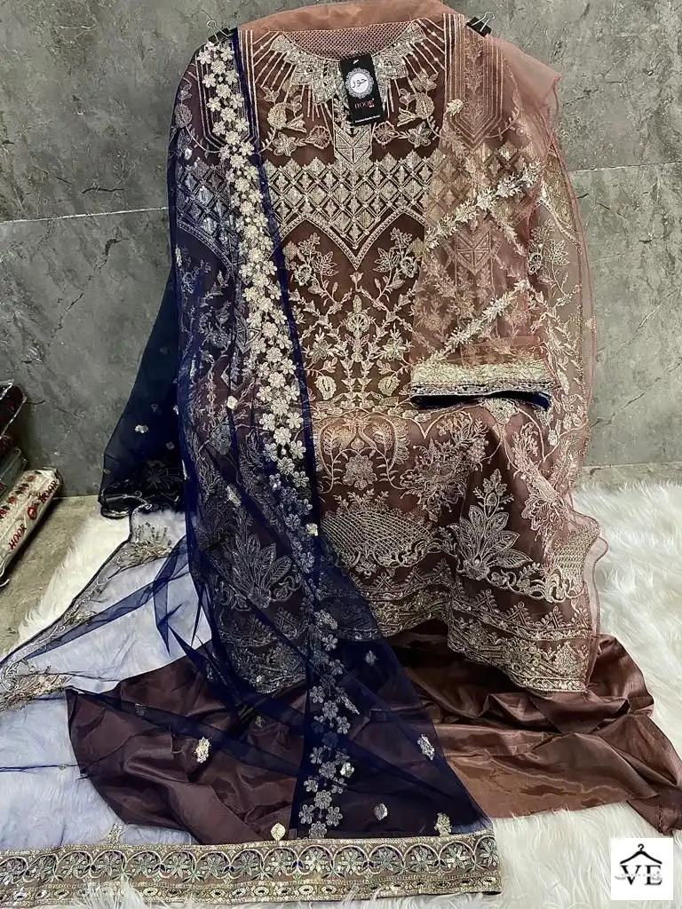 Hoor Tex H 94 Heavy Net Wholesale Pakistani Salwar Suit Catalog — Wholesale Salwar Suits, MPA wholesale from Surat — view 8