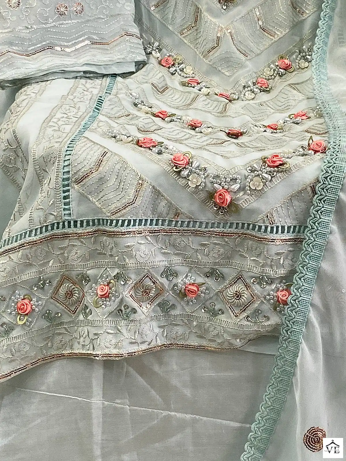 Hoor Tex H 96 Faux Georgette Wholesale Pakistani Salwar Suit Catalog — Wholesale Salwar Suits, MPA wholesale from Surat - Gallery Image 14
