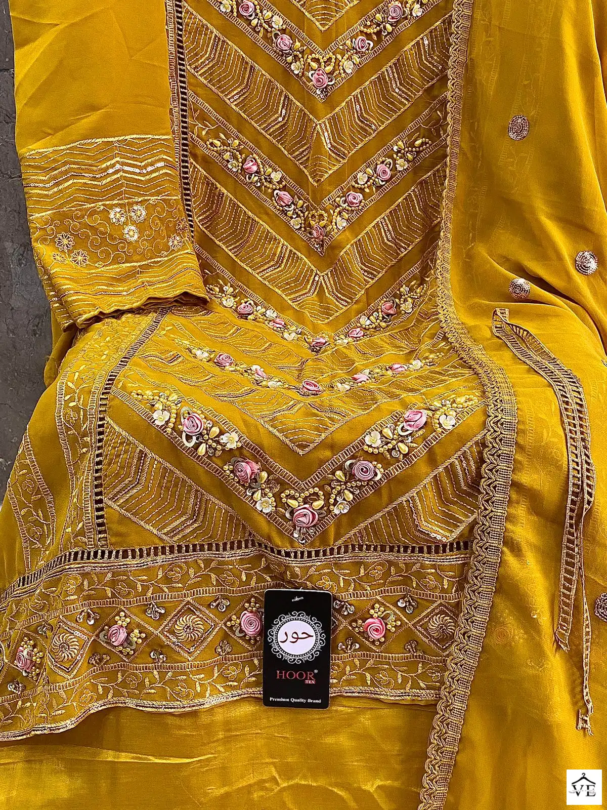 Hoor Tex H 96 Faux Georgette Wholesale Pakistani Salwar Suit Catalog — Wholesale Salwar Suits, MPA wholesale from Surat - Gallery Image 8