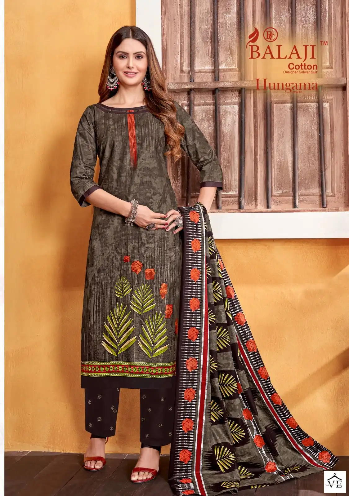 Balaji Hangama Vol 16 Cotton Wholesale Salwar Suit Catalog — Wholesale Salwar Suits, MPA wholesale from Surat - Gallery Image 6