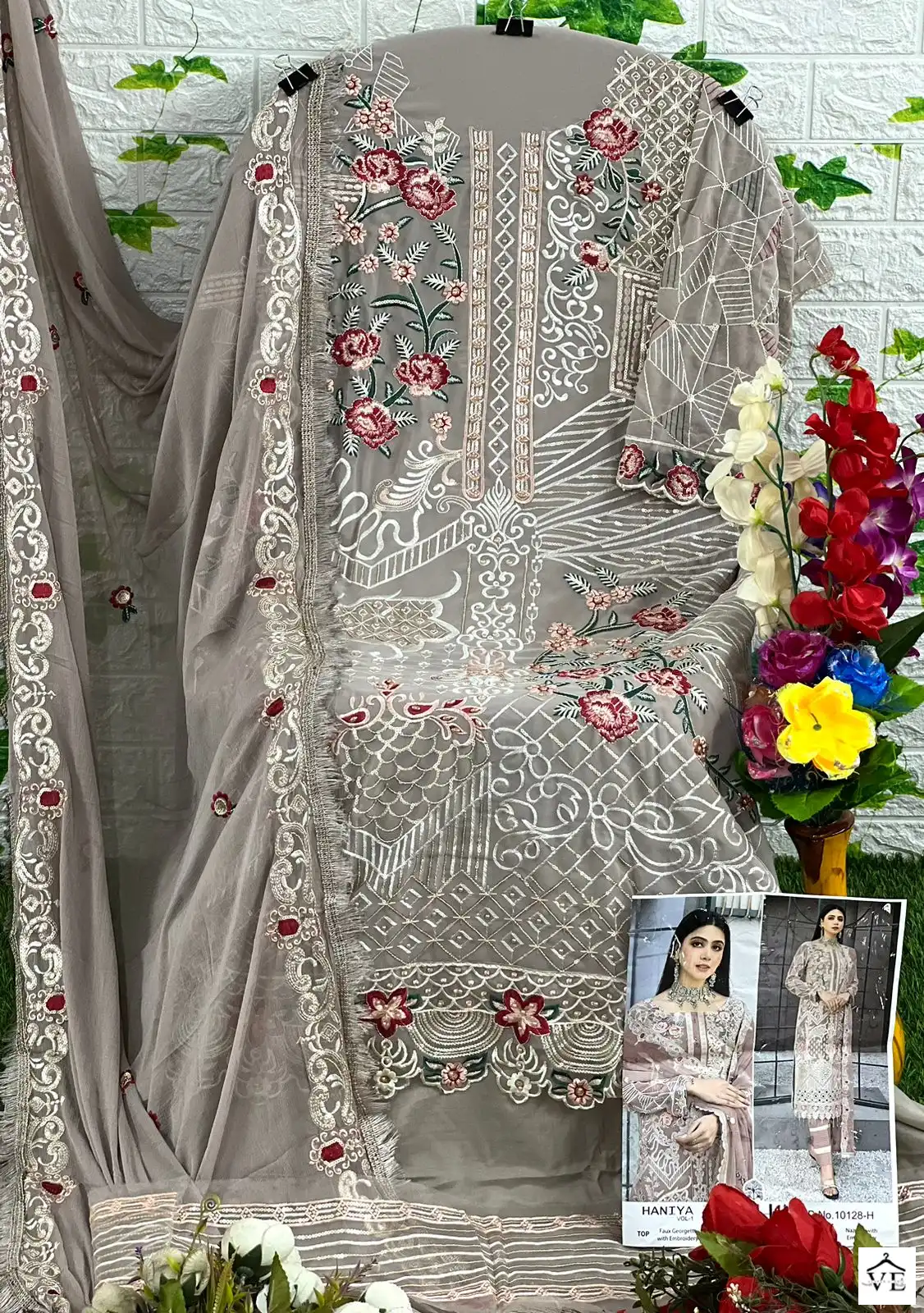 Zaha Haniya Vol 1 Georgette Wholesale Pakistani Salwar Suit Catalog — Wholesale Salwar Suits, MPA wholesale from Surat - Gallery Image 12