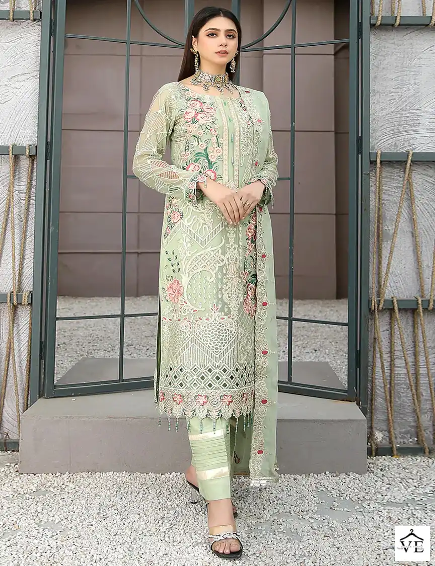 Zaha Haniya Vol 1 Georgette Wholesale Pakistani Salwar Suit Catalog — Wholesale Salwar Suits, MPA wholesale from Surat — view 1
