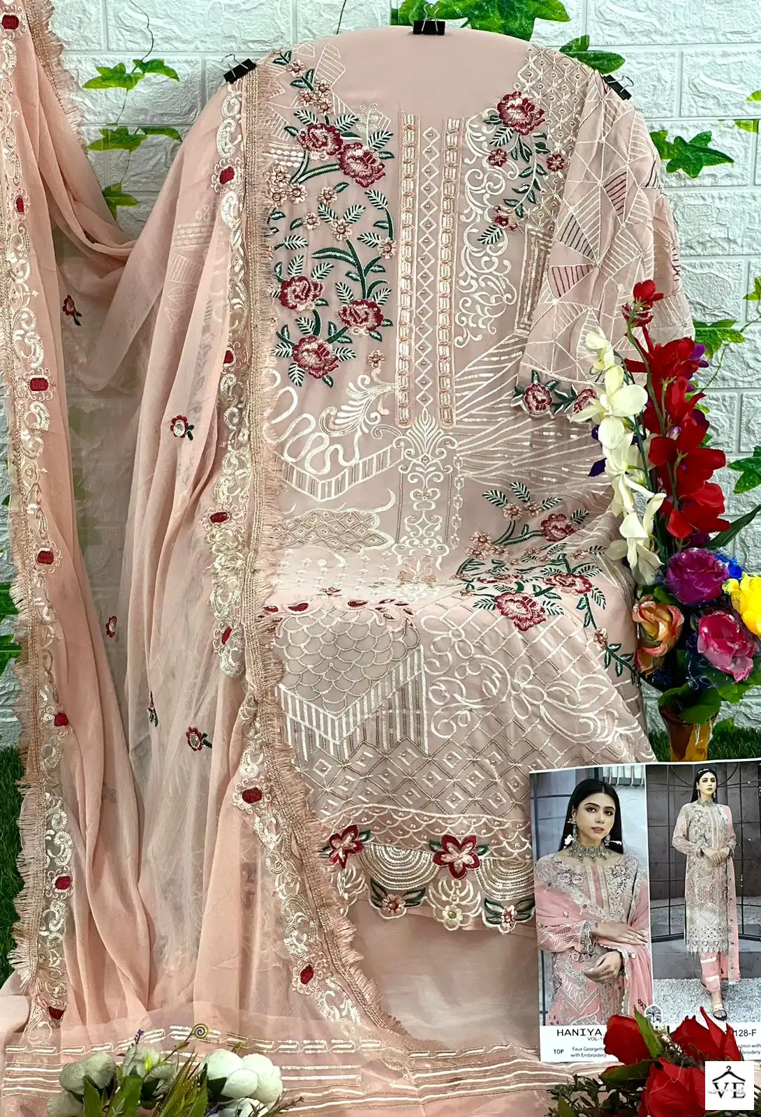 Zaha Haniya Vol 1 Georgette Wholesale Pakistani Salwar Suit Catalog — Wholesale Salwar Suits, MPA wholesale from Surat - Gallery Image 8