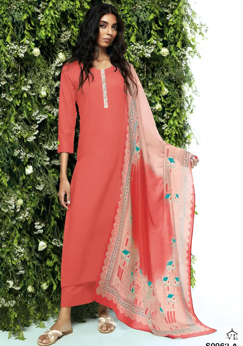 Ganga Heny 962 Premium Cotton Wholesale Designer Salwar Suit Catalog — Wholesale Salwar Suits, Ganga wholesale from Surat — view 1