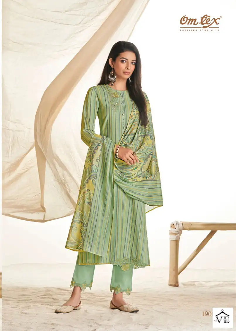 Omtex Hesha Linen Wholesale Designer Salwar Suit Catalog — Wholesale Salwar Suits, MPA wholesale from Surat - Gallery Image 2