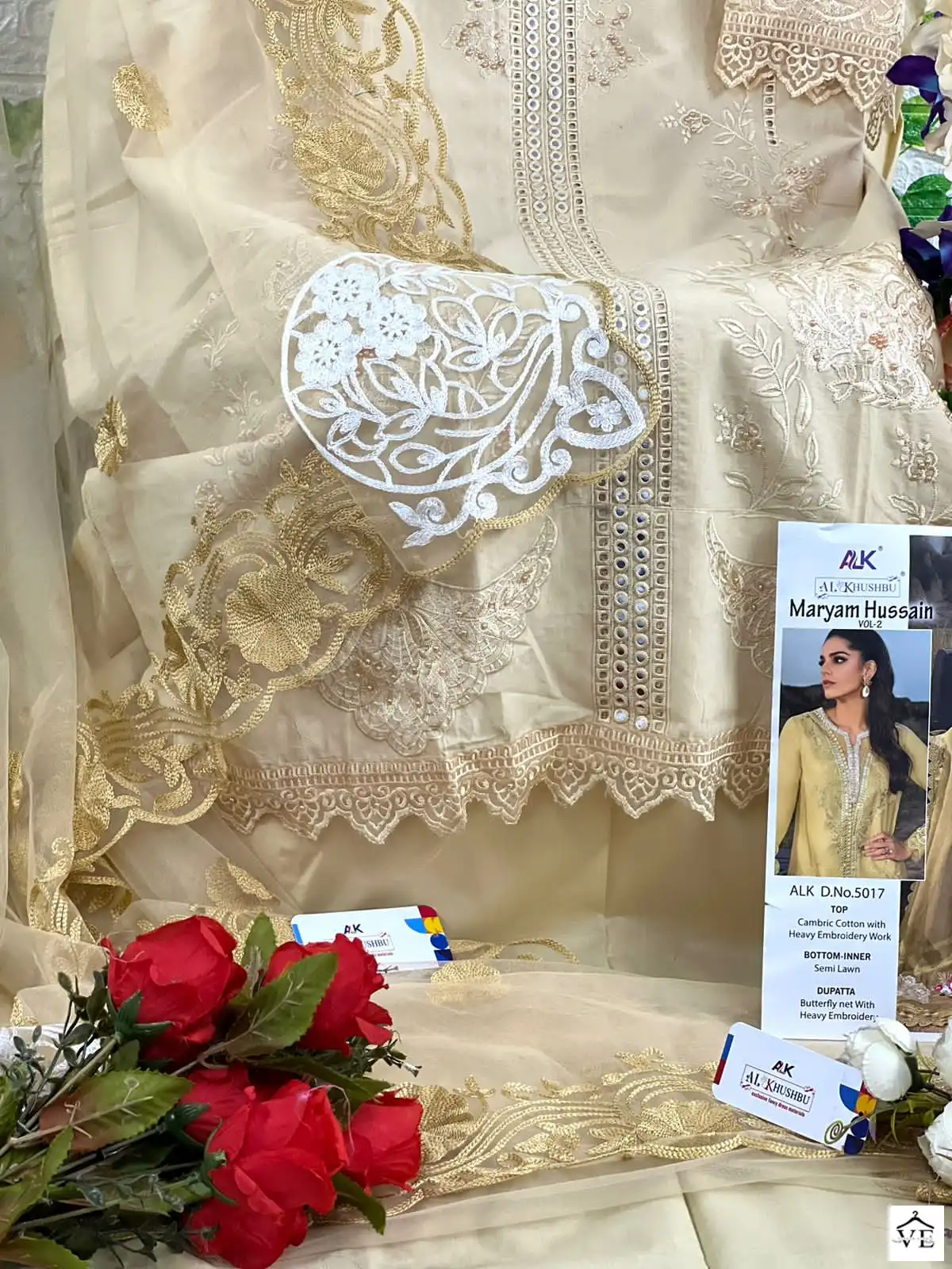 Al_Khushbu Hussain Vol 2 Pure Cambric Cotton Wholesale Pakistani Salwar Suit Catalog — Wholesale Salwar Suits, MPA wholesale from Surat — view 8