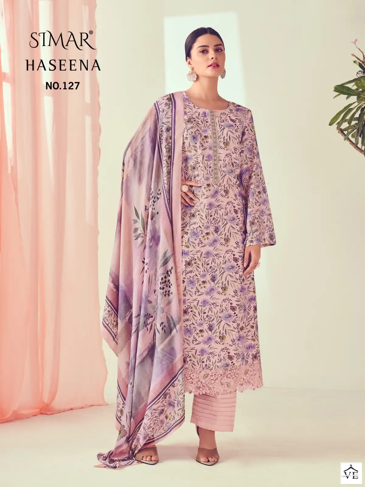 Glossy Haseena Viscose Muslin Wholesale Designer Salwar Suit Catalog — Wholesale Salwar Suits, MPA wholesale from Surat - Gallery Image 2