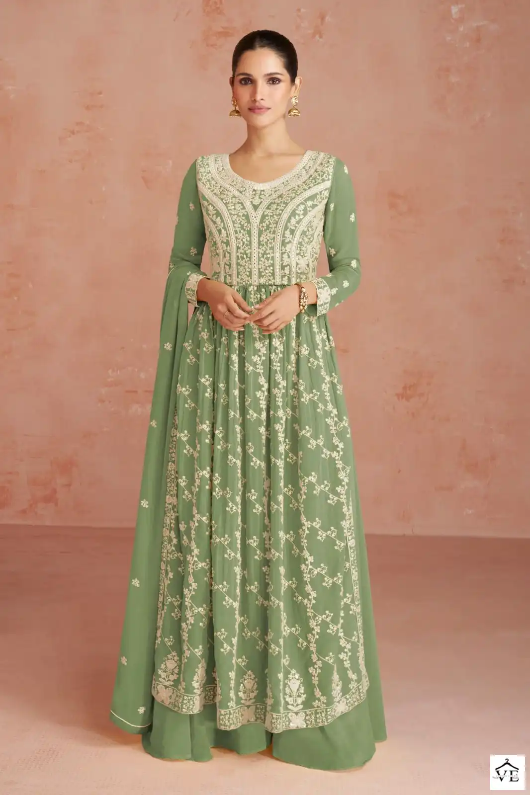 Aashirwad Inaya Real Georgette Wholesale Designer Readymade Salwar Suit Catalog — Wholesale Salwar Suits, Aashirwad Creation wholesale from Surat - Gallery Image 4