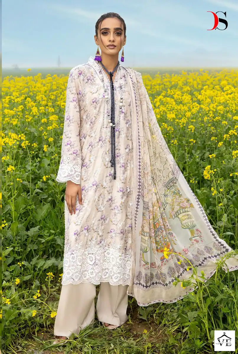 Deepsy Suits Image Chikankari Collection 2 Pure Cotton Wholesale Pakistani Salwar Suit Catalog — Wholesale Salwar Suits, MPA wholesale from Surat - Gallery Image 3