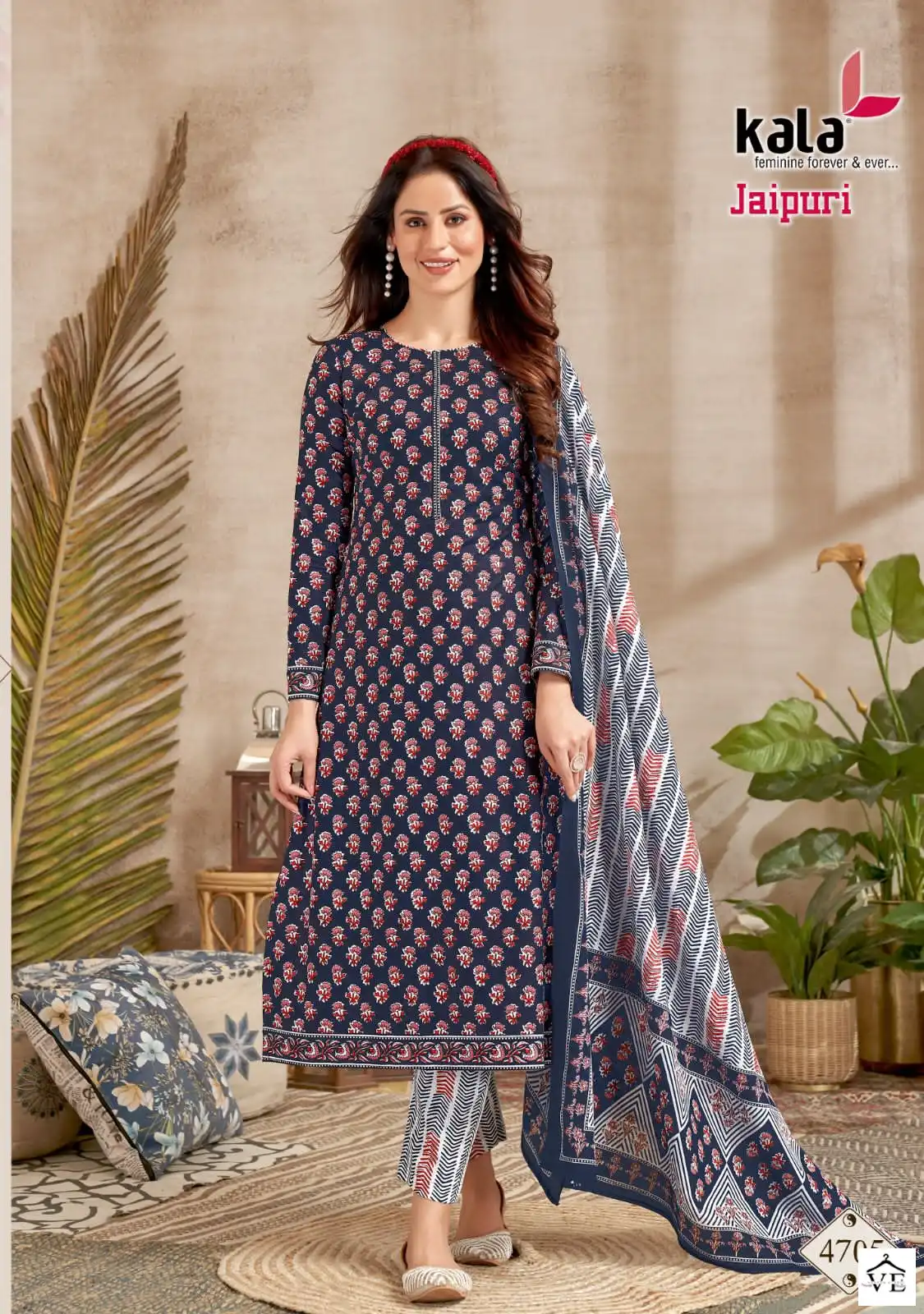 Kala Fashion Jaipuri Vol 2 Cotton Printed Wholesale Salwar Suits Catalog — Wholesale Salwar Suits, MPA wholesale from Surat - Gallery Image 10
