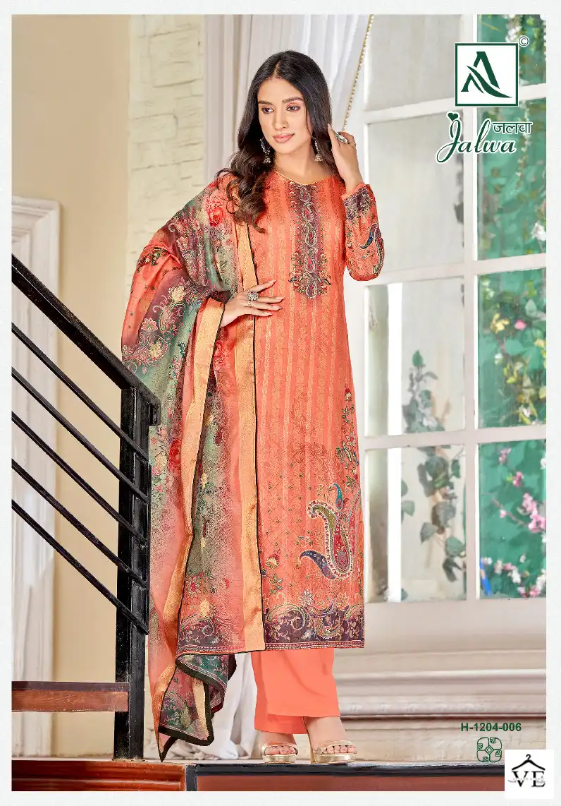 Alok Suits Jalwa Viscose Wholesale Designer Salwar Suit Catalog — Wholesale Salwar Suits, MPA wholesale from Surat - Gallery Image 4