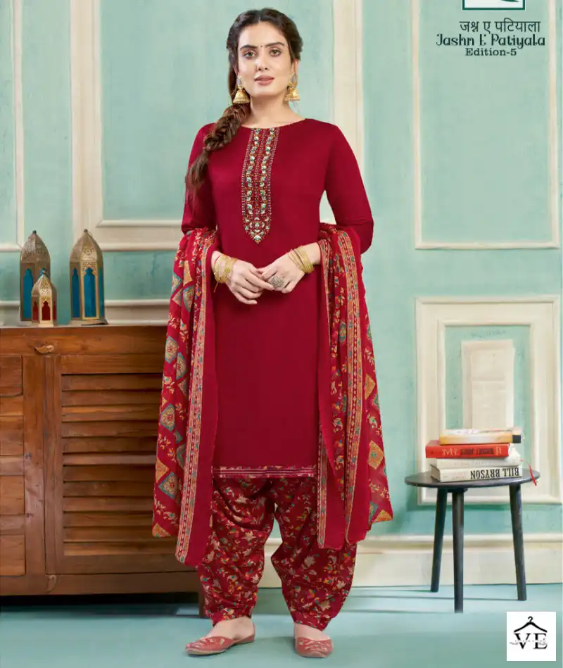 Alok Suits Jashn E Patiyala Edition Vol 5 Jam Cotton Wholesale Salwar Suit Catalog — Wholesale Salwar Suits, MPA wholesale from Surat — view 1