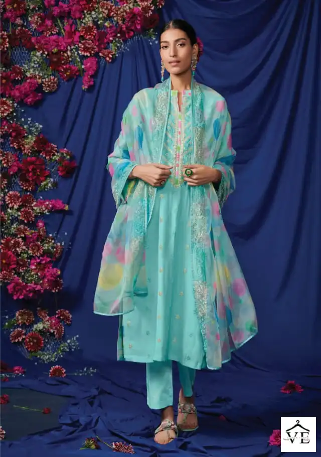 Kimora Jugmug Pure Lawn Cotton Wholesale Designer Salwar Suit Catalog — Wholesale Salwar Suits, MPA wholesale from Surat - Gallery Image 4