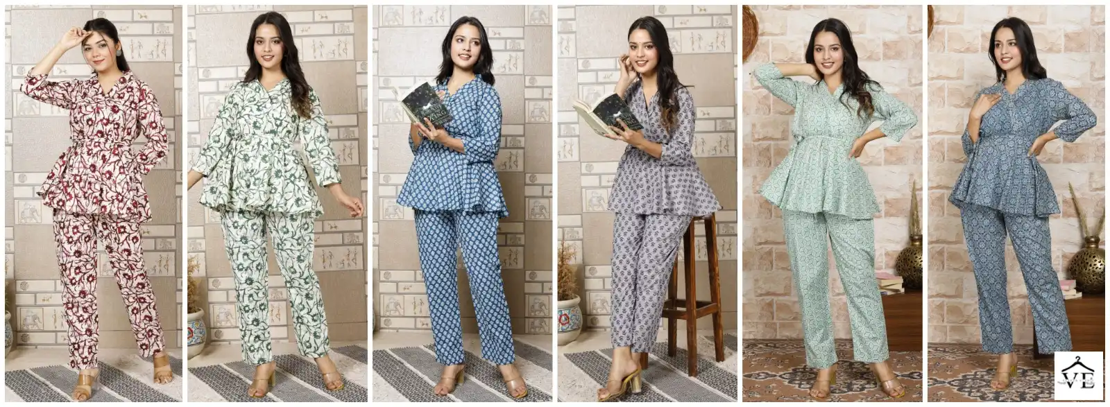 Vardan Ethnic John Co-Ord Vol 1 Cotton Wholesale Co-Ord Combo Set Catalog — Wholesale Kurtis, MPA wholesale from Surat — view 7