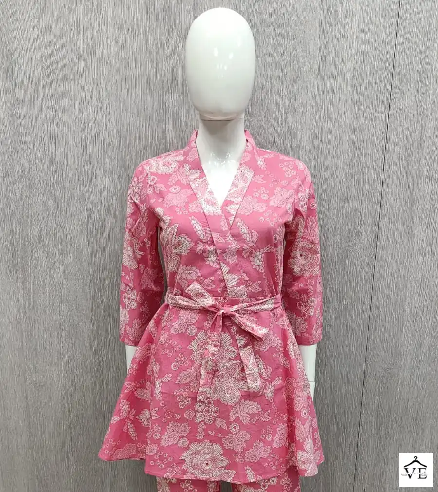 Vardan Ethnic John Co-Ord Vol 2 Cotton Wholesale Kurti With Pant Catalog — Wholesale Kurtis, MPA wholesale from Surat — view 1