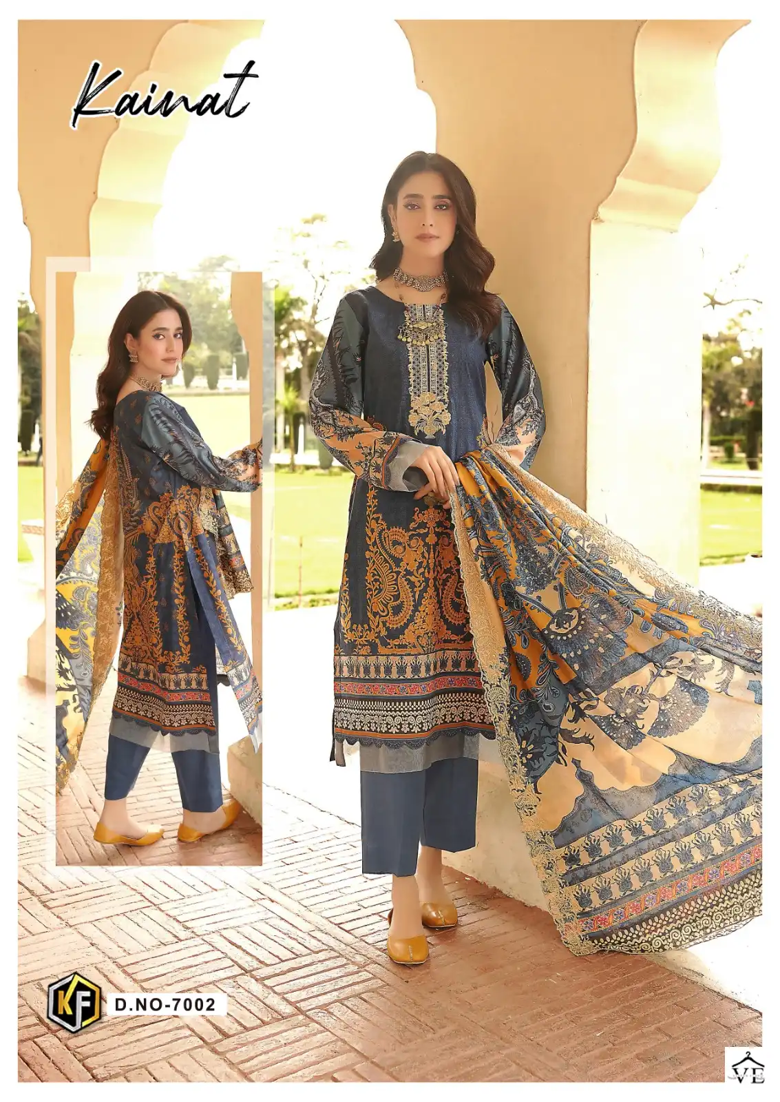 Keval Fab Kainat Vol 7 Heavy Lawn Cotton Wholesale Pakistani Salwar Suit Catalog — Wholesale Salwar Suits, MPA wholesale from Surat — view 2